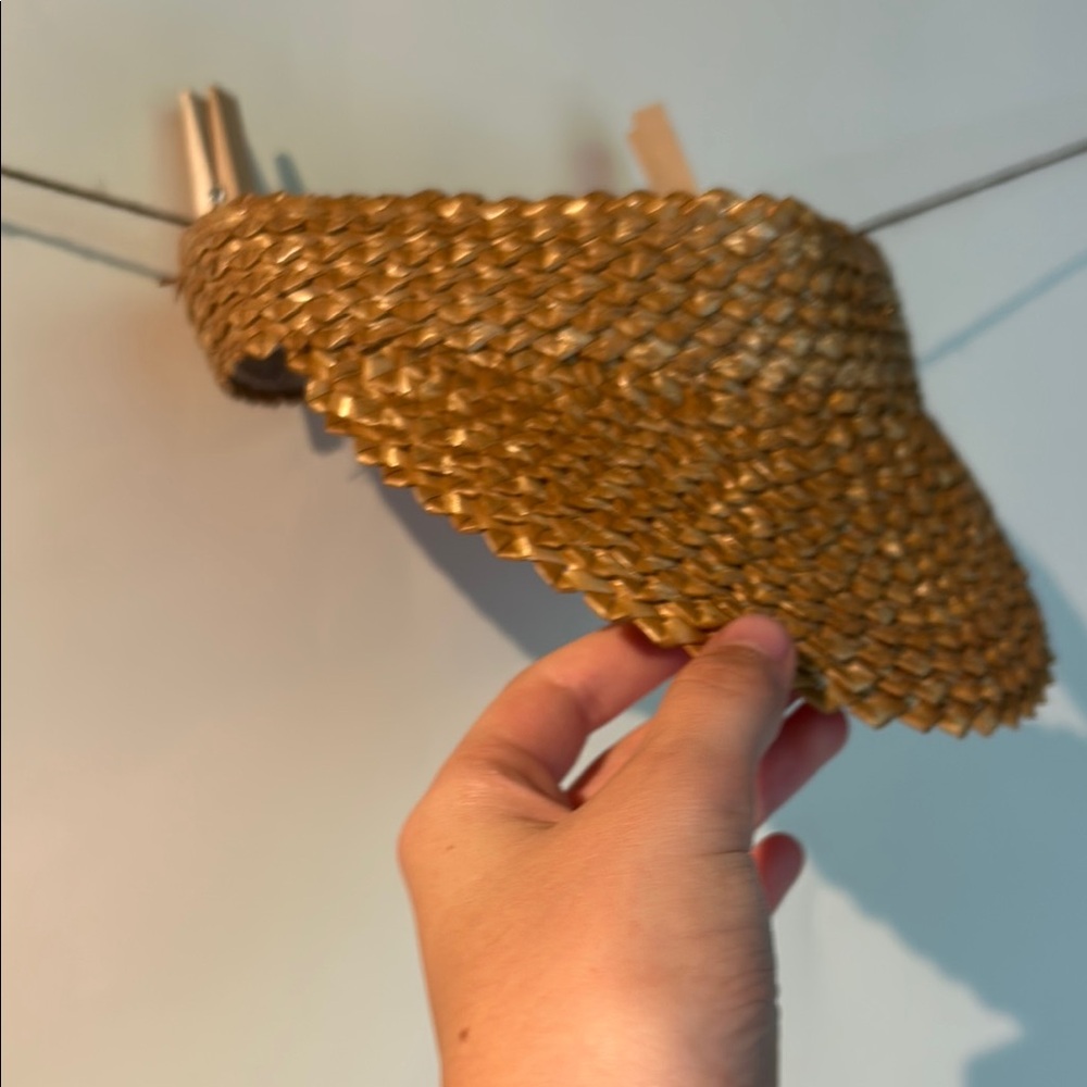 Stylish Tan Woven Sun Hat